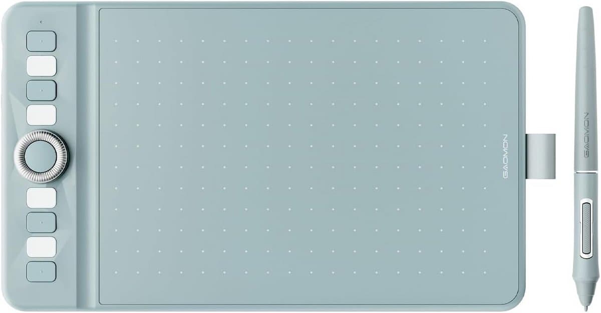 Draadloos Grafisch Tekentablet 8x5 Inch met 16384 Drukgevoeligheid en Scroll Wheel