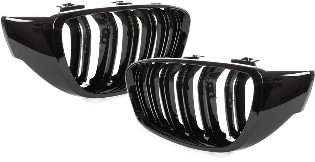 Modecar Serie - Zwarte Glanzende Dubbele Staaf Grille - Voor BMW 4 F32/F33/F36 - 2013-2018