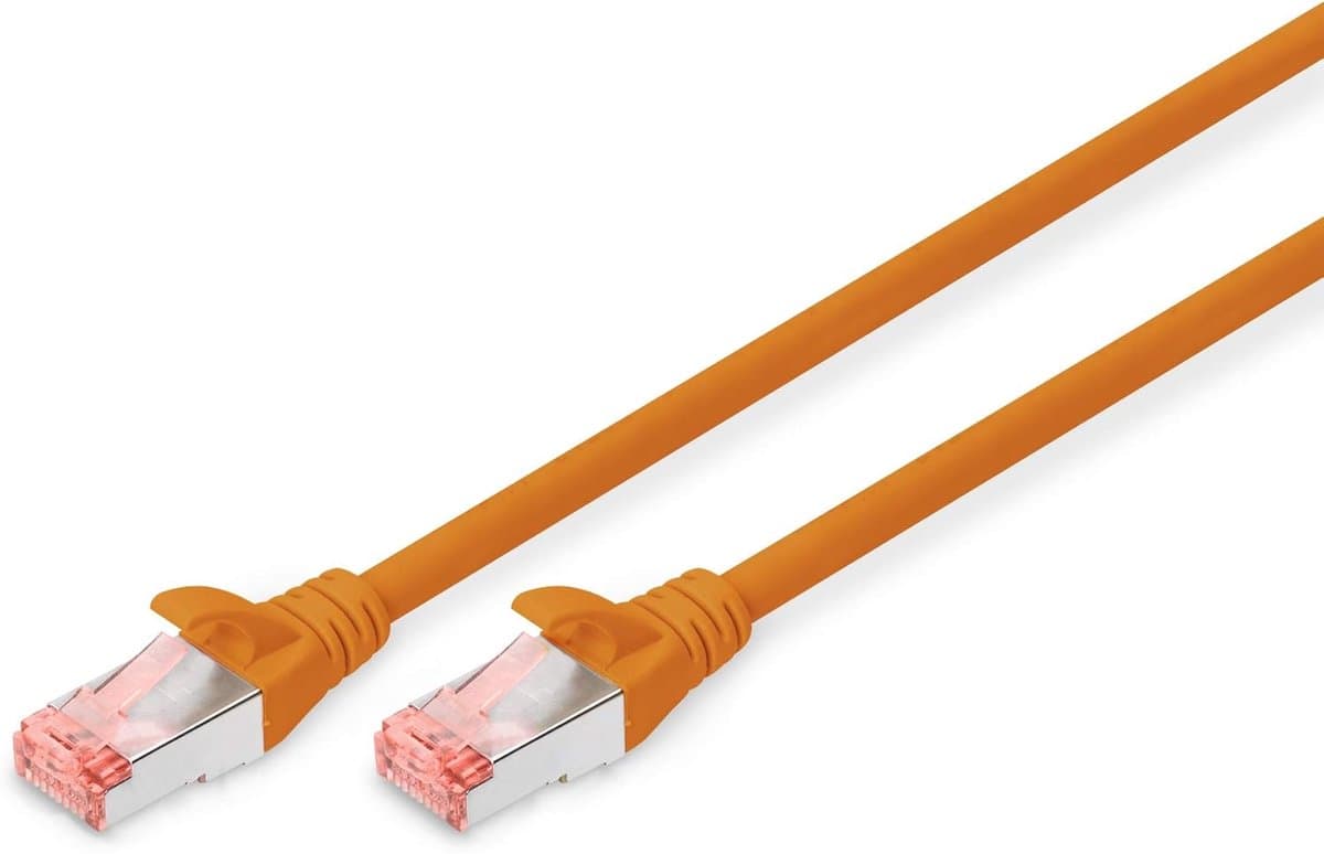 Netwerkkabel CAT 6 S/FTP 1 Meter Afgeschermd RJ45 Kabel Oranje