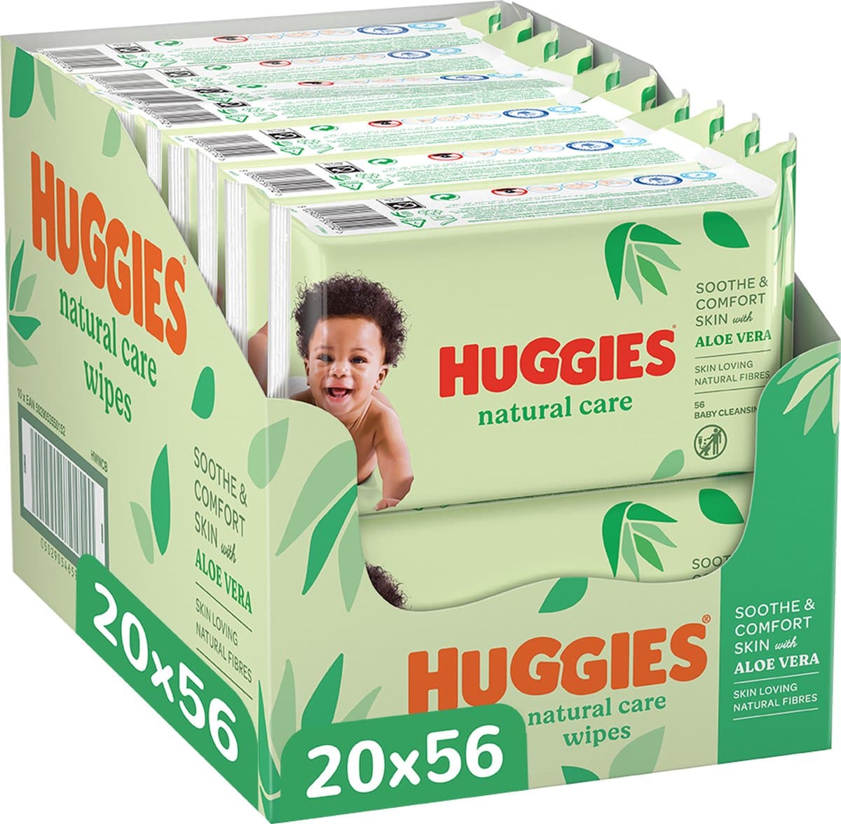 Huggies - Natural Care - Billendoekjes - 1120 babydoekjes - 20 x 56