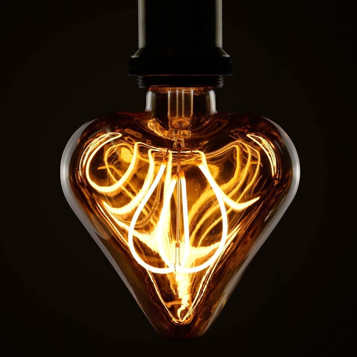 NETTLIFE LED Lampen - 1xE27 Lichtborn - Transparent - Ø 11.5 cm - Filament lamp - 2200K Warm Wit Licht - Vintage Gloeilamp - 3W