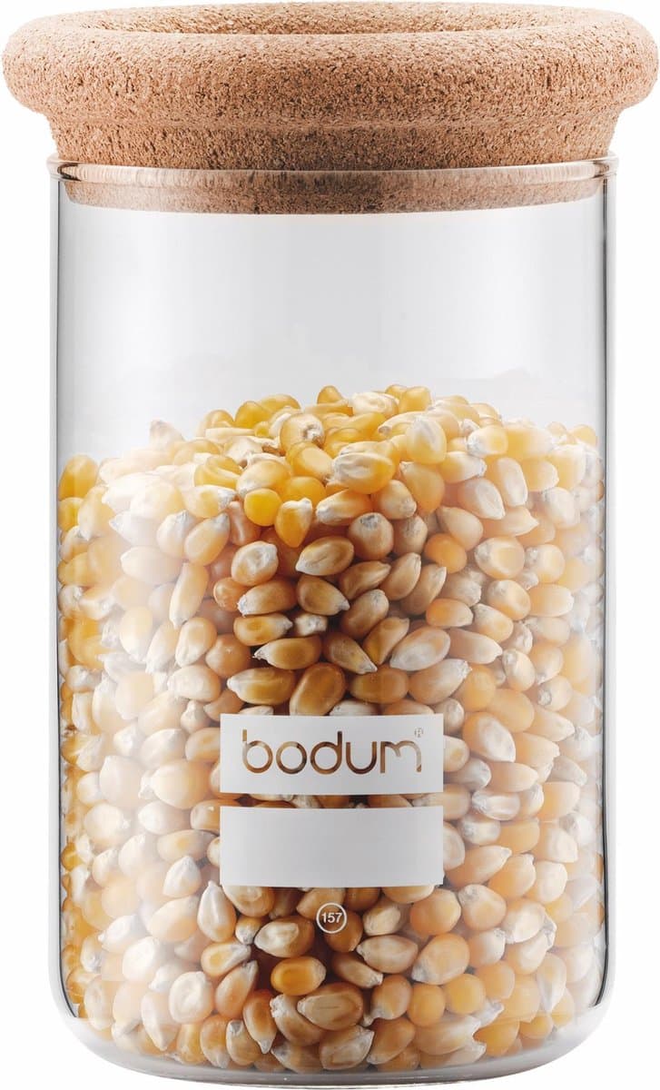 Voorraadpot met kurken deksel, 0.6 l
