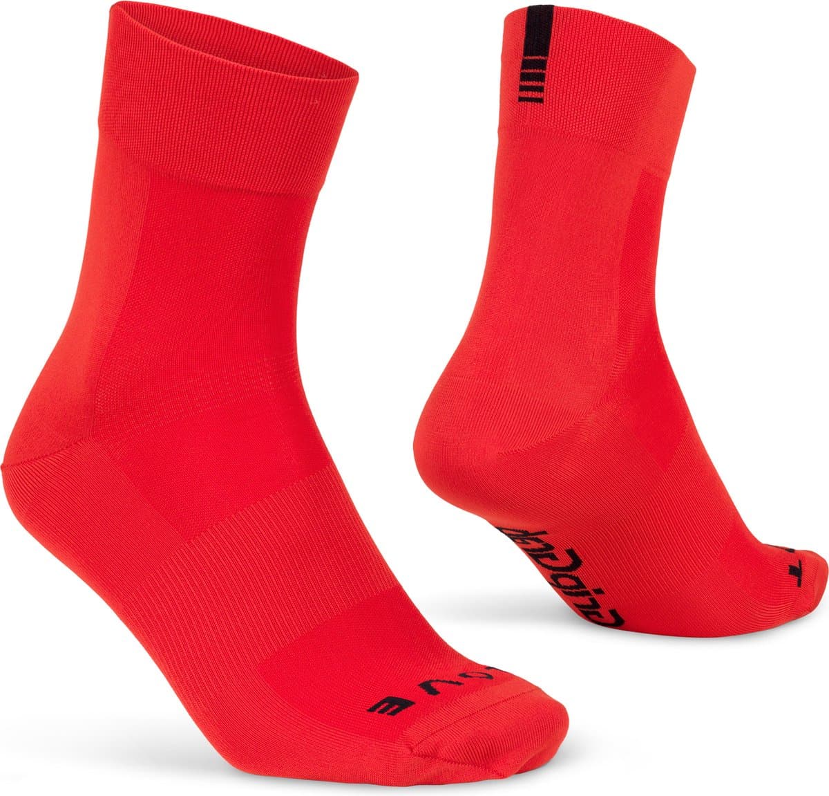 GripGrab - Lightweight SL Performance Zomer Fietssokken 1 Paar Coolmax Wielersport Sokken Regular Cut - Rood - Unisex - Maat L (44-47)
