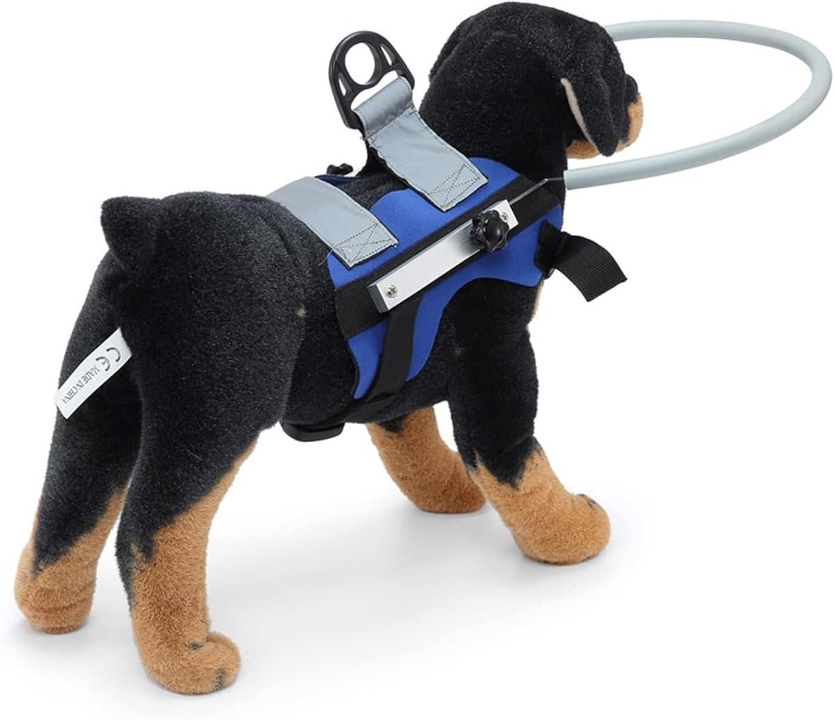 Verstelbaar Harnas voor Blinde Honden met Anticollisiering en Reflecterende Effecten - Maat S (22 cm) voor Honden van 4-10 kg