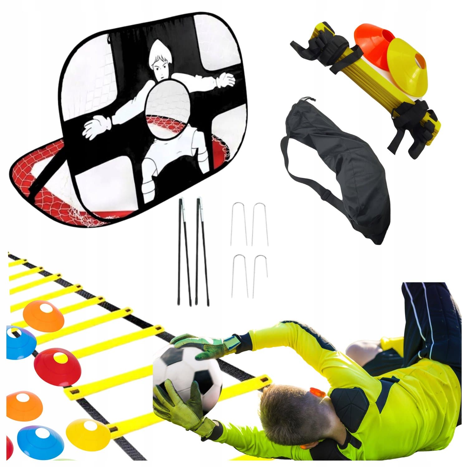 Voetbal Trainingsset: Pop-Up Goal & Coördinatieladder