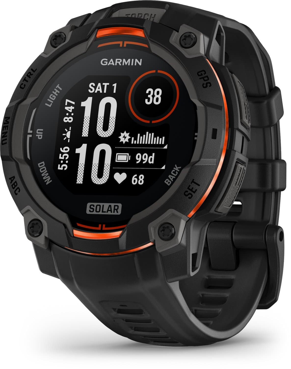 Garmin Instinct 3 Solar Zwart 50 mm