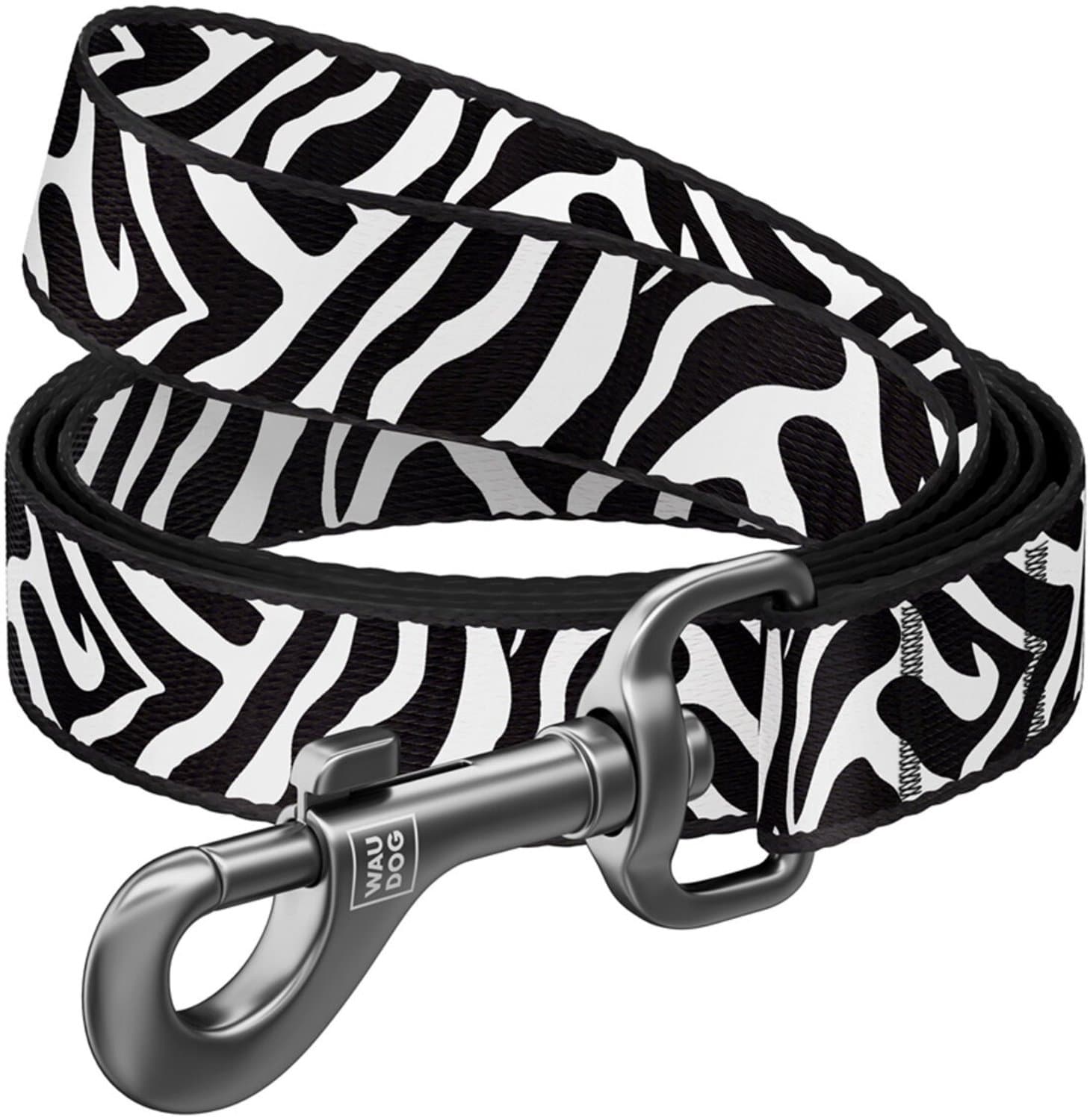 WAUDOG - Hondenriem Zebra - Nylon - 300 cm x 15 mm - Maat S