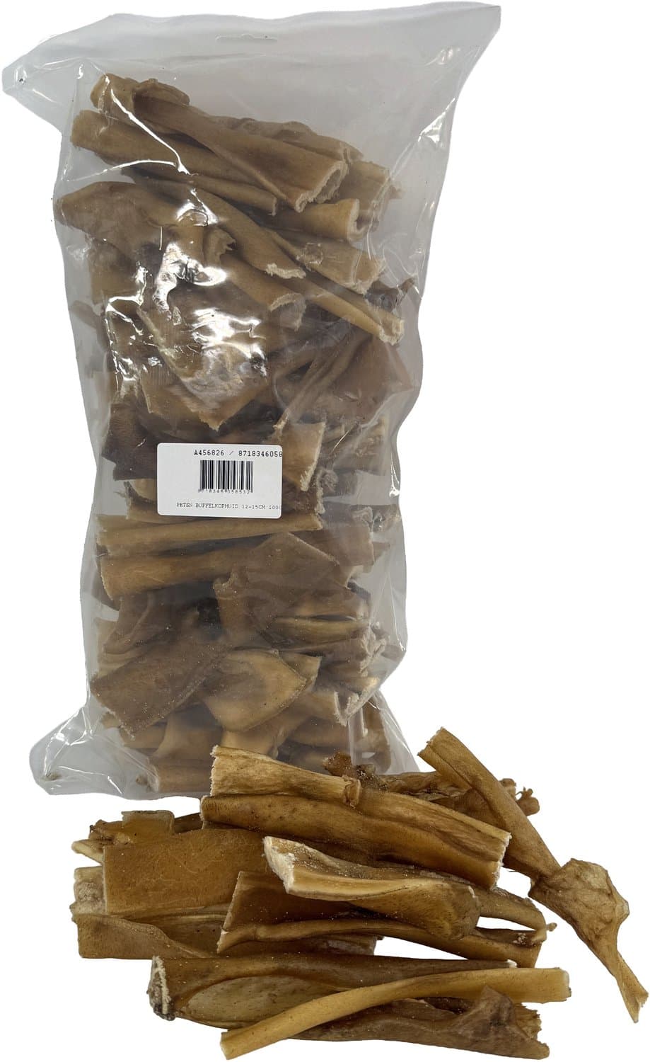12 cm 1000 gr Petsnack buffelkophuid kauwstaaf