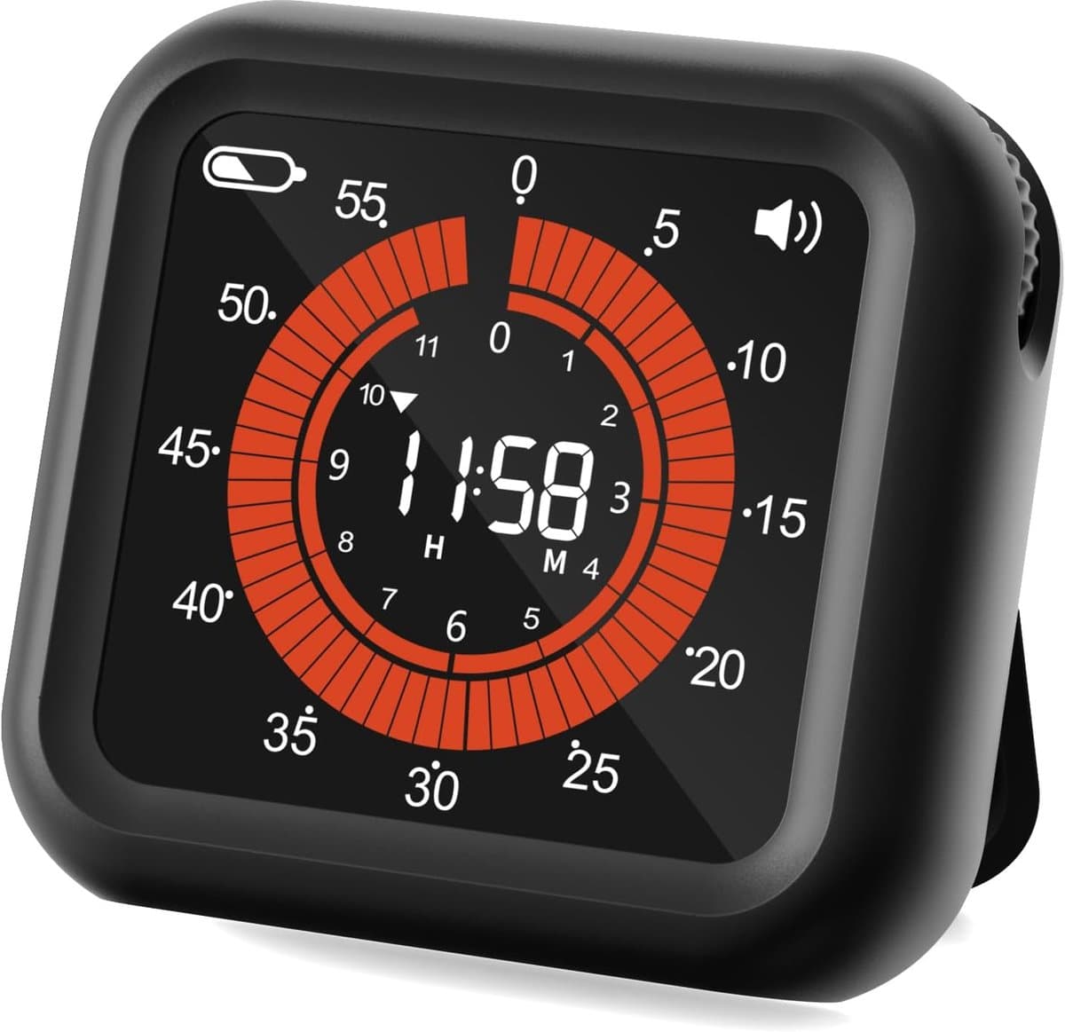 Digitale Magnetische Timer met VA-Scherm - Oplaadbare Countdown Timer tot 12 Uur, Instelbare Helderheid & Volume - Duidelijke Grote Display voor Keuken, Klaslokaal, Kantoor en Thuisgebruik