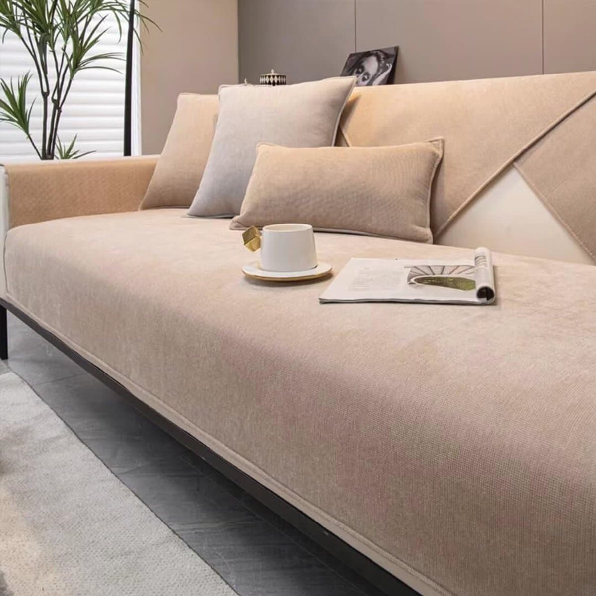 Waterdichte Antislip Bankhoes L-vorm - Bankbescherming voor Hoekbank en Sofa 70 x 180 cm
