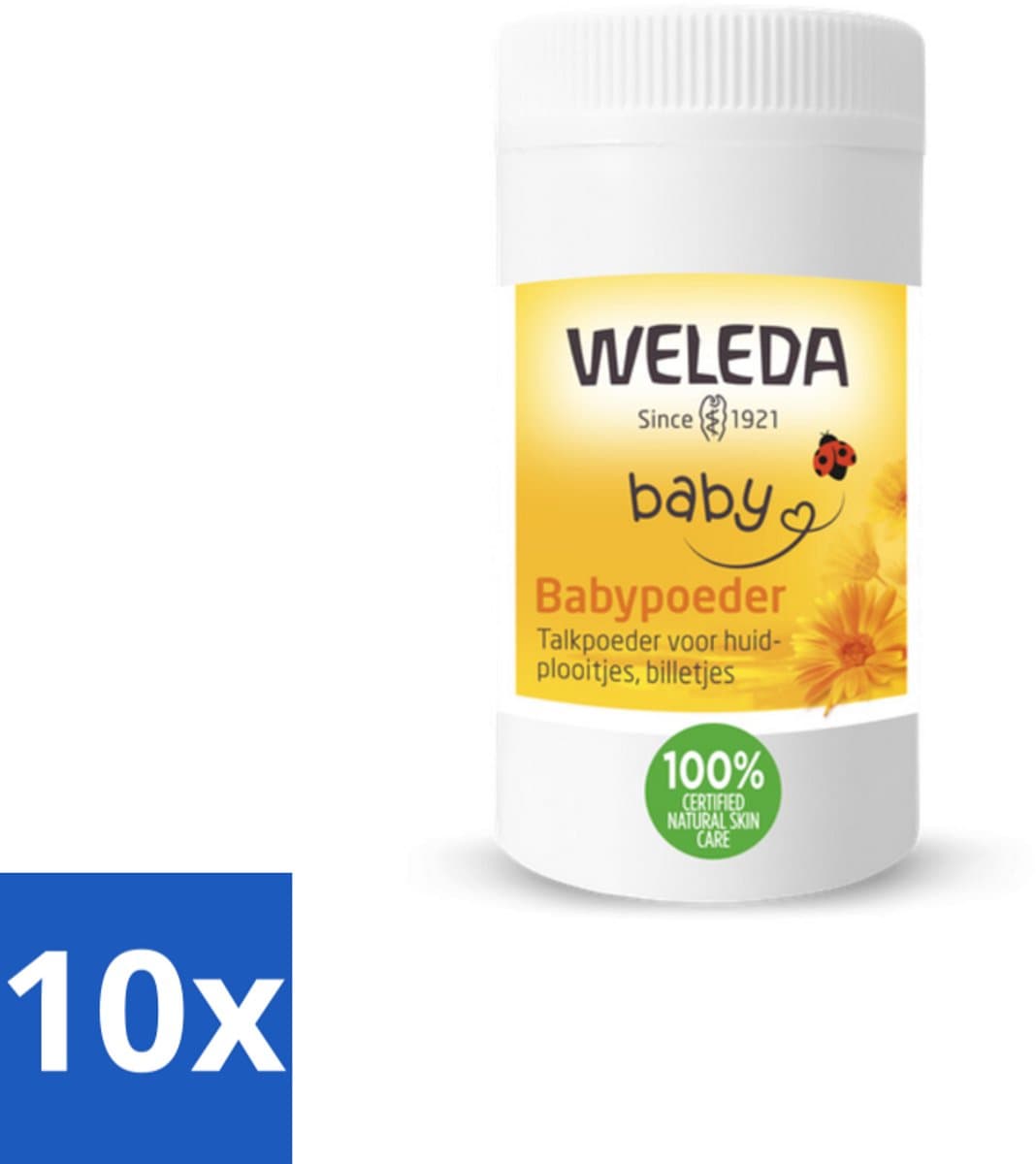 WELEDA - Babypoeder - Baby & Kind Calendula - 20 g - Bulkverpakking - 10 stuks