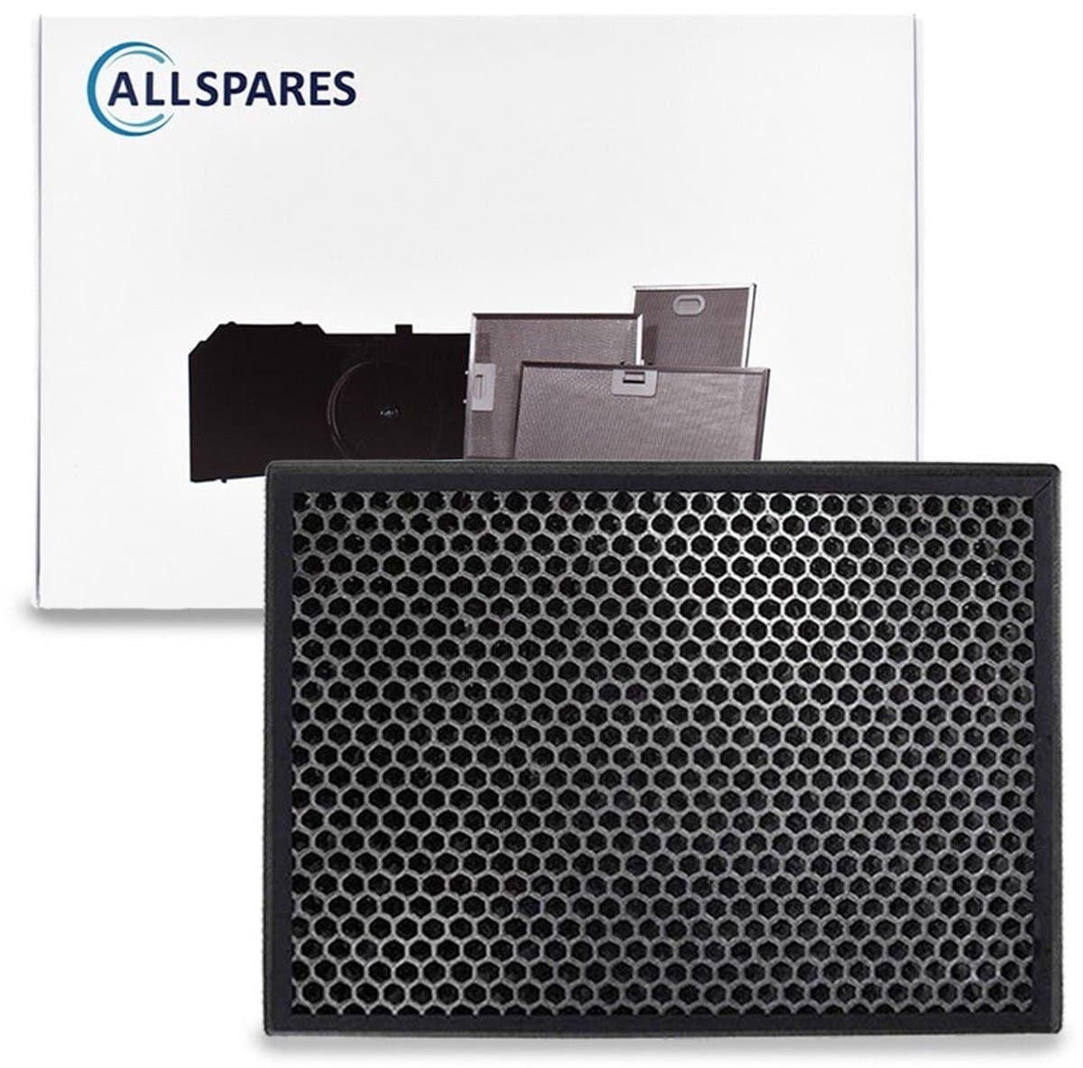 AllSpares NanoProtect HEPA-Koolstoffilter voor Luchtreinigers geschikt voor Philips FY1413/30 (362x276x10mm)