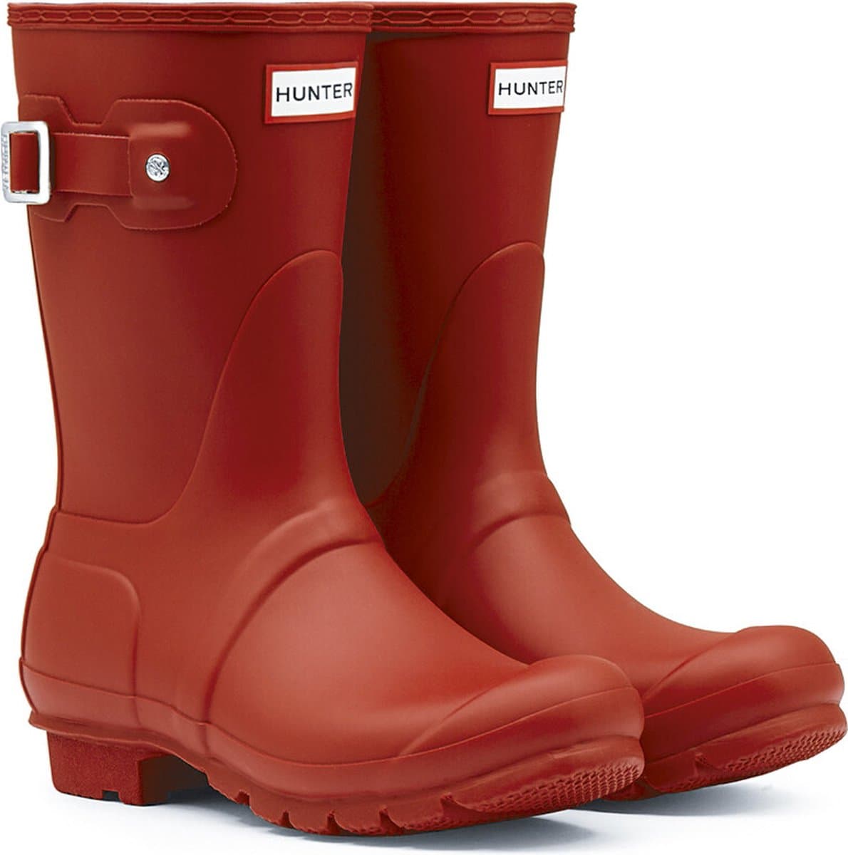 Hunter Dames Regenlaarzen Womens Original Short - Rood
