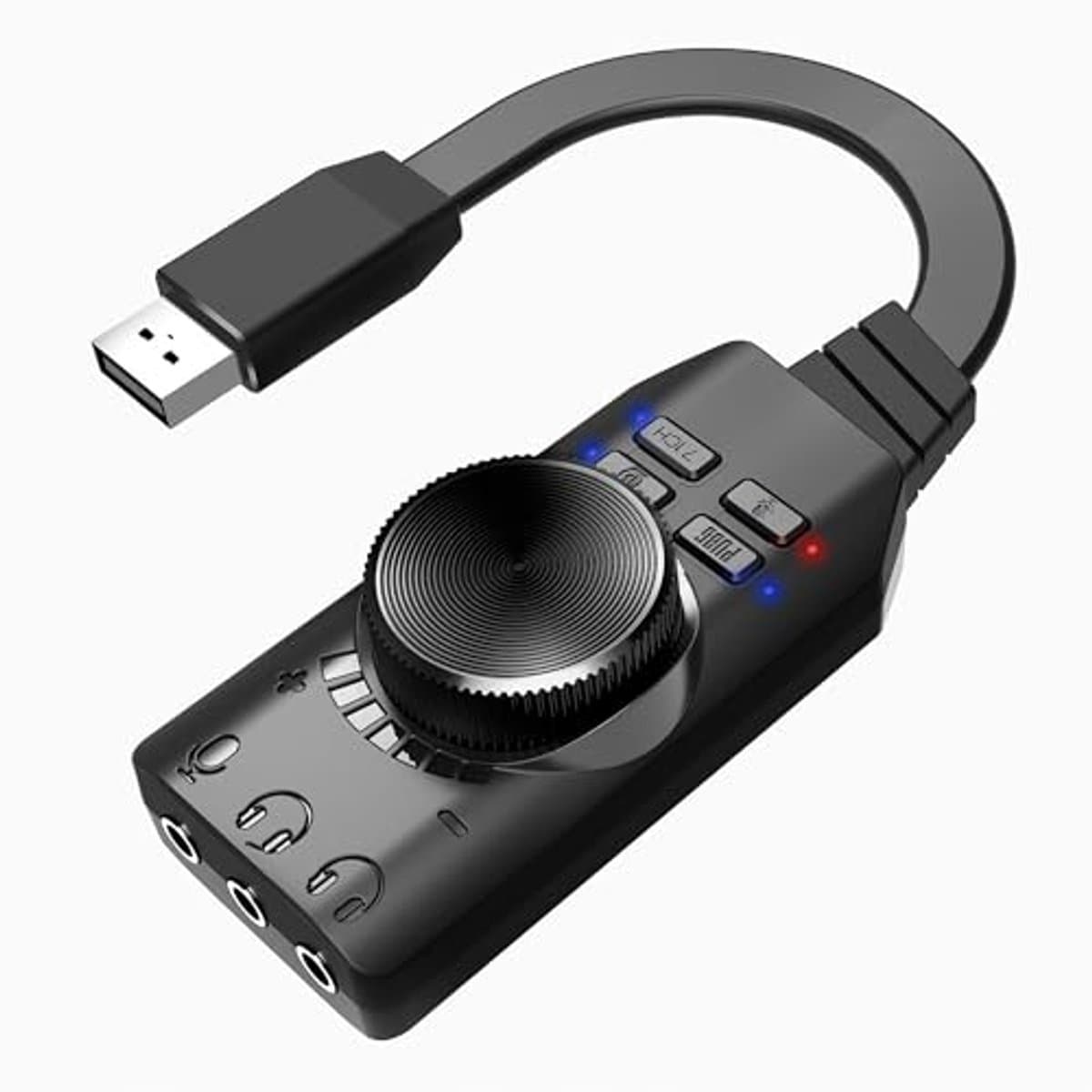 Externe 7.1 Surround Sound USB Geluidskaart Adapter voor Desktop en Laptop