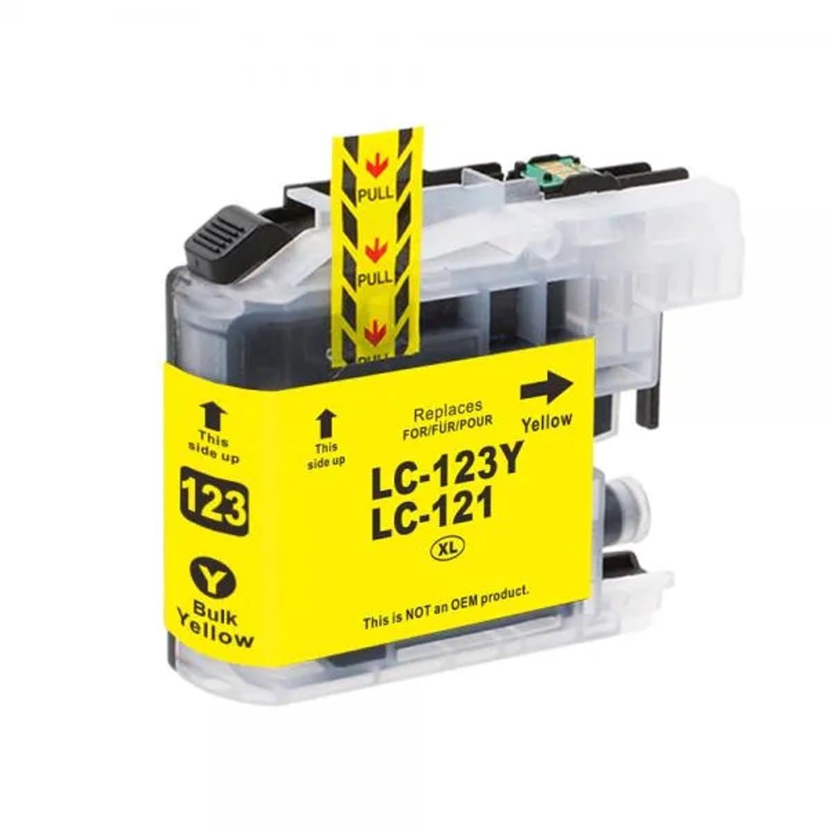 Inktcartridge 1x Geel Geschikt voor Brother LC123 / LC-123XL DCP J132W J152W J172W J4110DW J552DW J752DW MFC J245 J4410DW J4510DW J4610DW J470DW J4710DW J650DW J6520DW J6720DW J6920DW J870DW