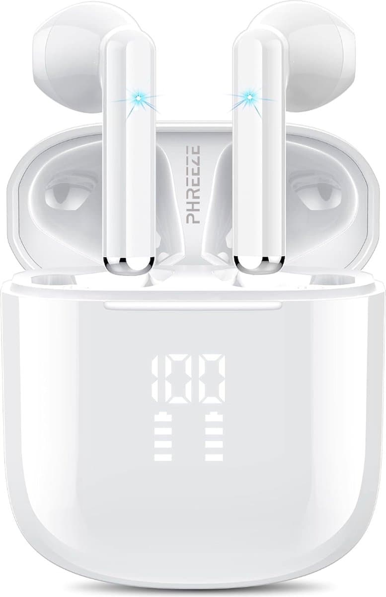 Draadloze Oordopjes - Geschikt voor iOS en Android - Bluetooth - EarBuds - Lange Batterijduur - Comfortabel Draagcomfort - Geweldige Geluidskwaliteit - Origineel Phreeze