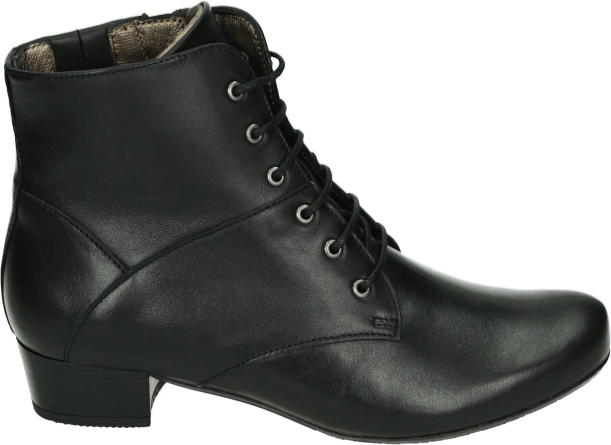 Verhulst - 3433 K - Hoge sneakersVeterlaarzenDames veterschoenenDames sneakersHalf-hoge schoenen - Kleur: Zwart - Maat: 40
