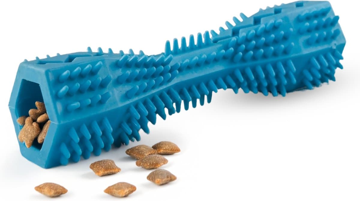 VSpecial - kauwstaaf - kauwspeelgoed - kauwbot - kauwstaaf - honden speelgoed - rubber - hondenspeelgoed rubber - maat S - speelstaaf - Blauw