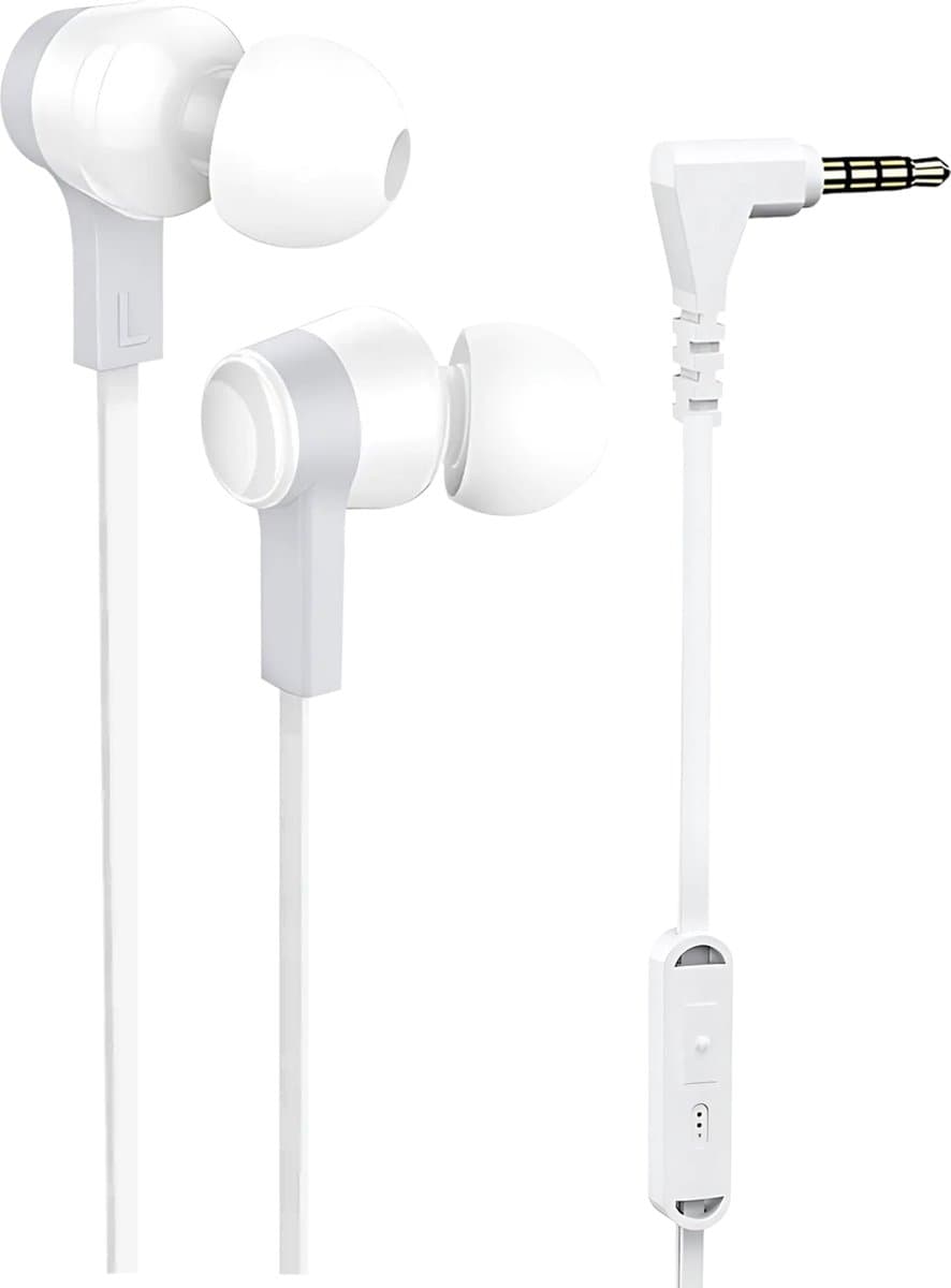 Golden Sound Bedrade oordopjes - Siliconen tips - 3.5mm jack aansluiting - Oortjes met Draad en Microfoon