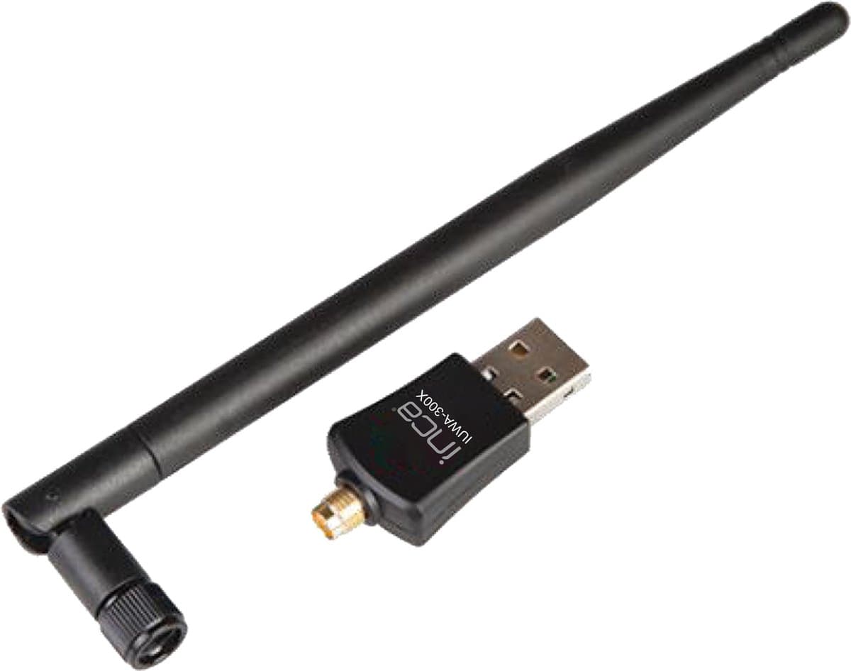 BasicTeQ: INCA IUWA-300X Wifi USB adapter Fast Ethernet 3G 4G Zwart