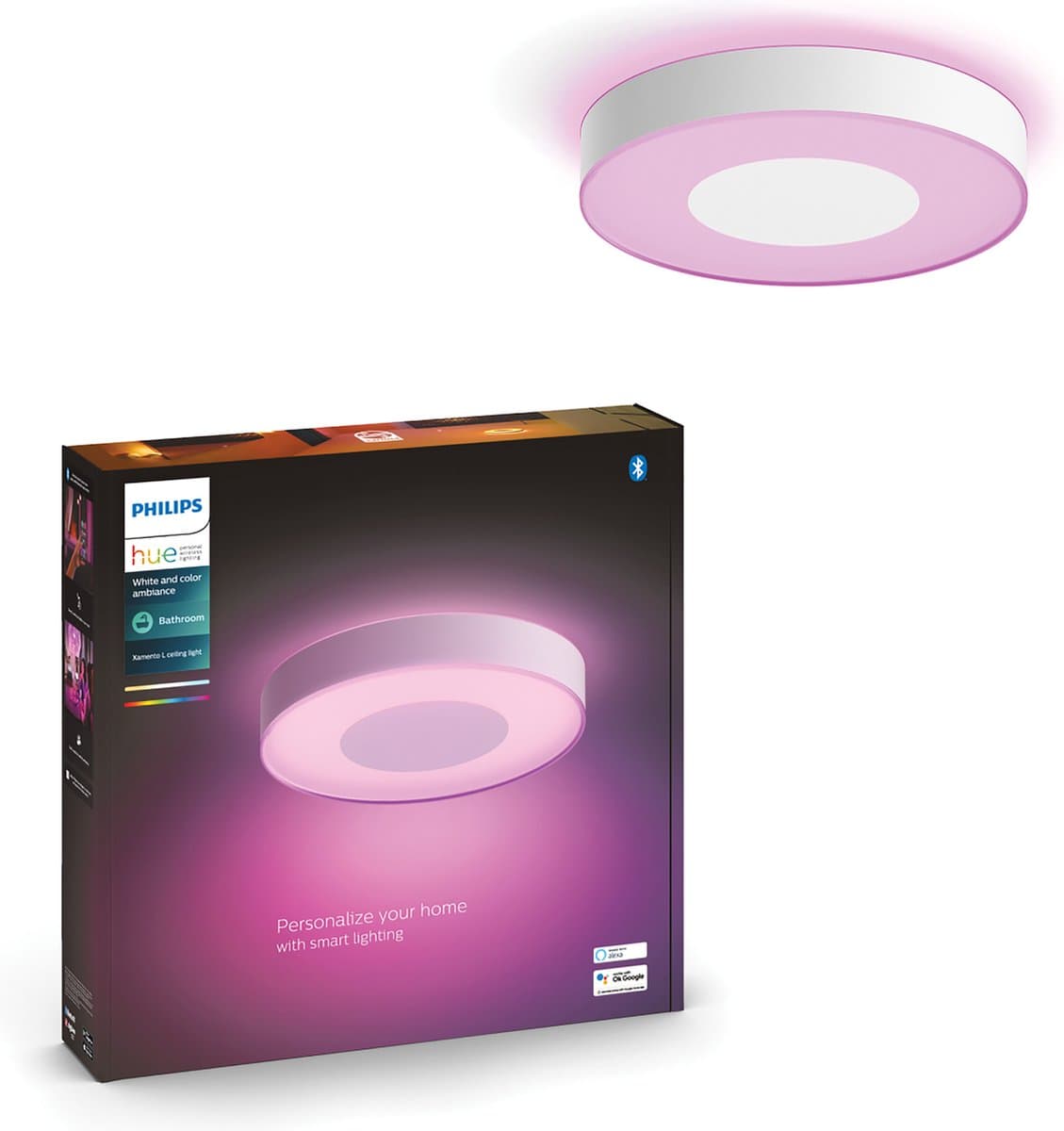 Philips Hue Xamento L badkamerplafondlamp Wit