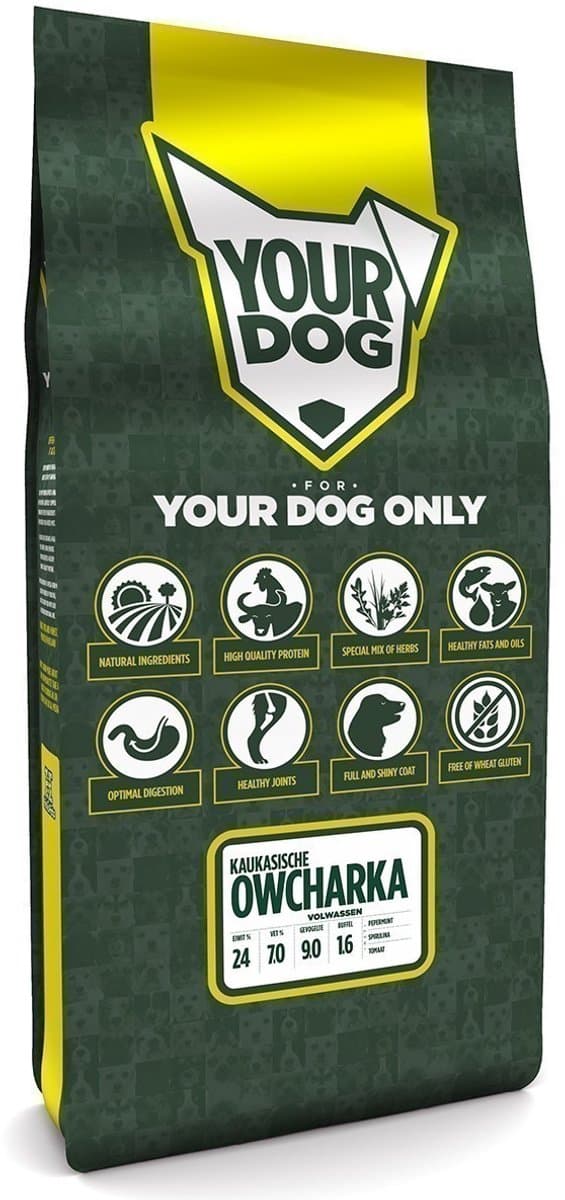 Yourdog Kaukasische owcharka - Hondenbrokken - Volwassen - 12 kg