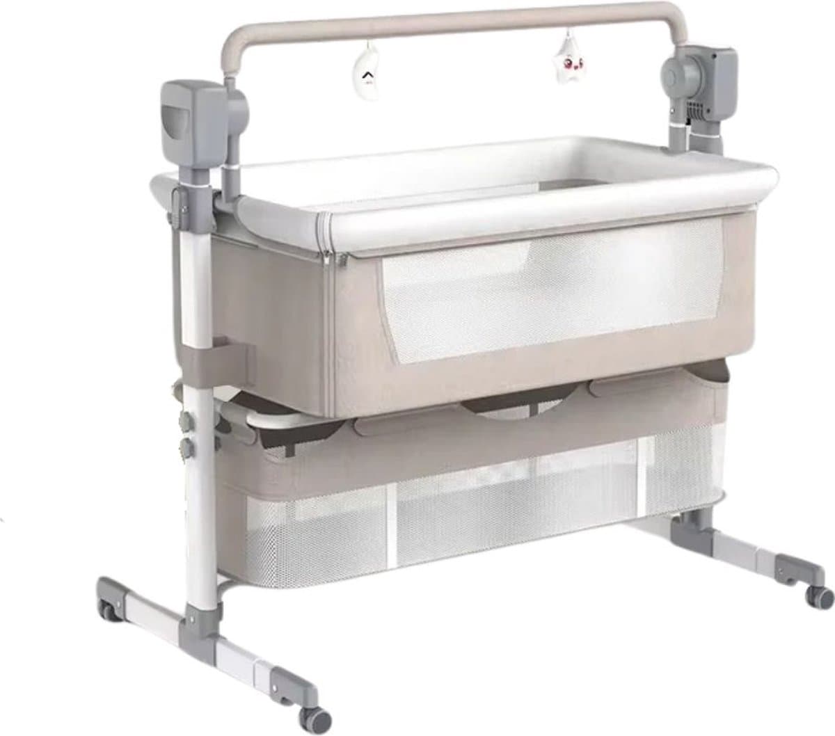 IPtrading - Electrisch Schommelbed Baby - Babybed - Schommelbed met Klamboe - Wieg - Schommelende Wieg -