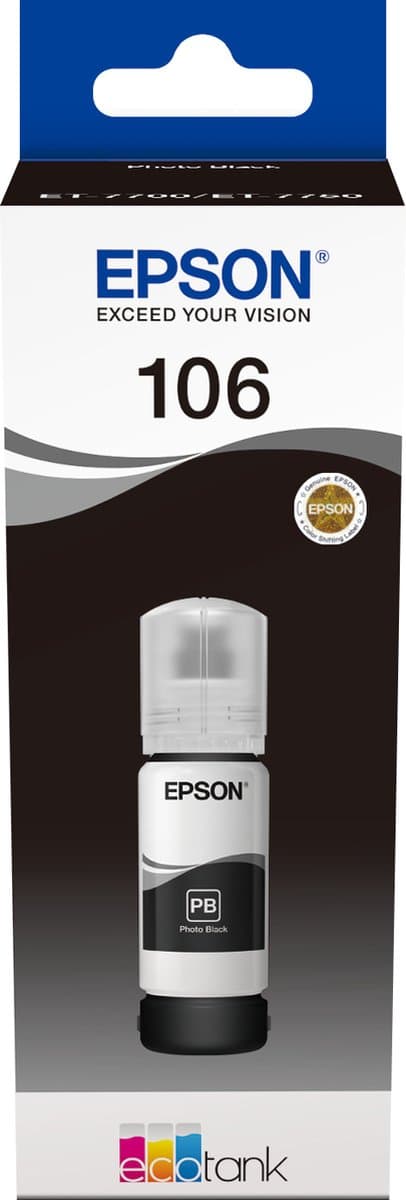 Epson 106 EcoTank fotozwart inktfles