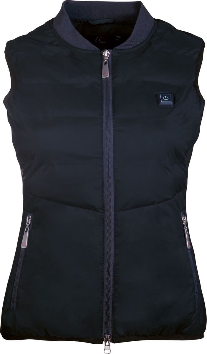 HKM - Verwarmde Bodywarmer Comfort - Inclusief Powerbank - Zwart - Maat XXS