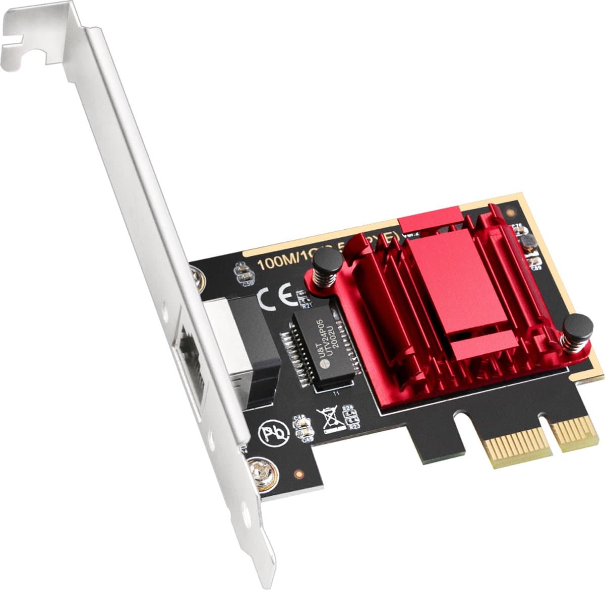 Cudy 2.5 Gbps PCIe Netwerkadapter – Gigabit LAN Kaart – Wake-On-LAN – Windows & Linux