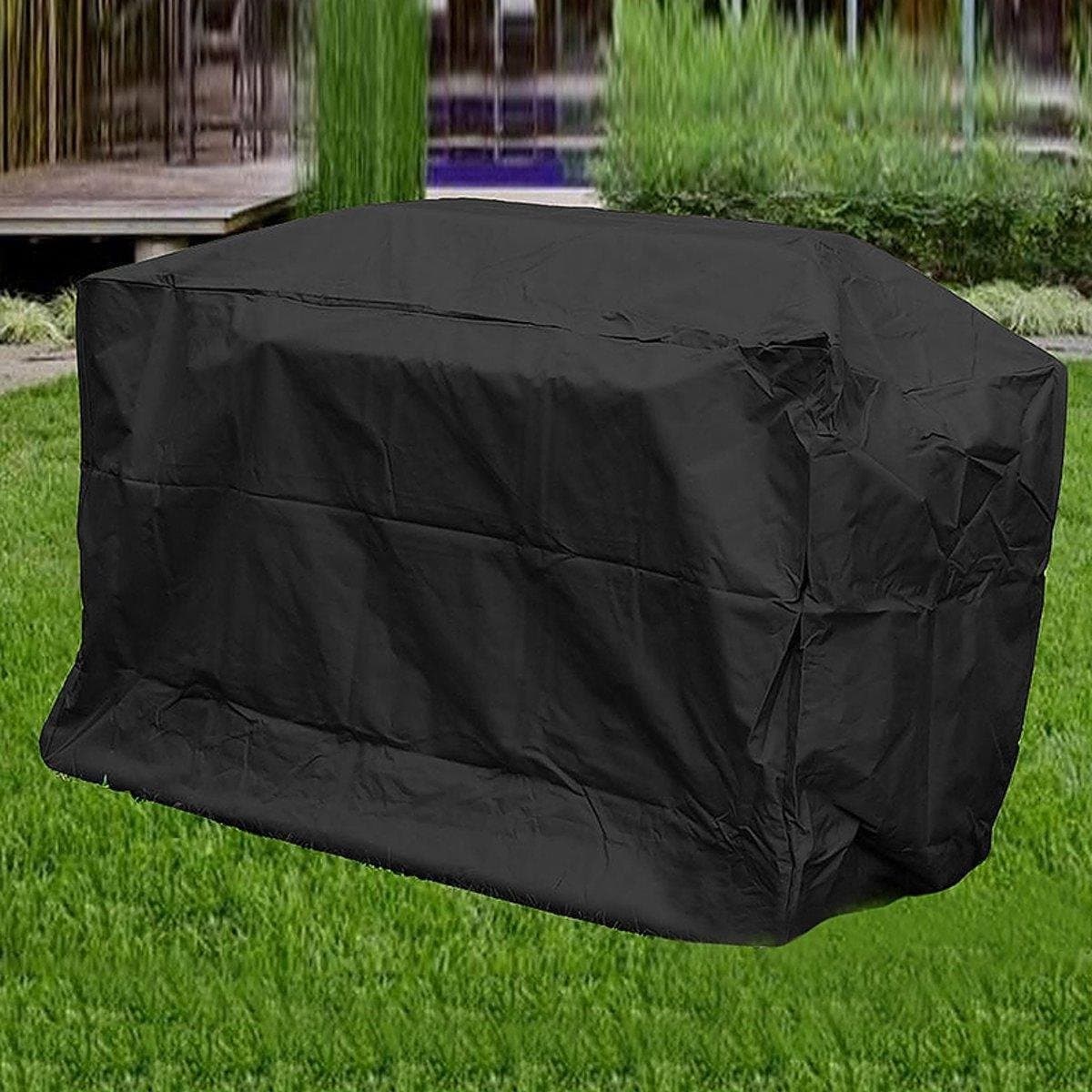 Large Universele BBQ Beschermhoes - Barbecue Grill Hoes Cover - Afdekhoes - Zwart