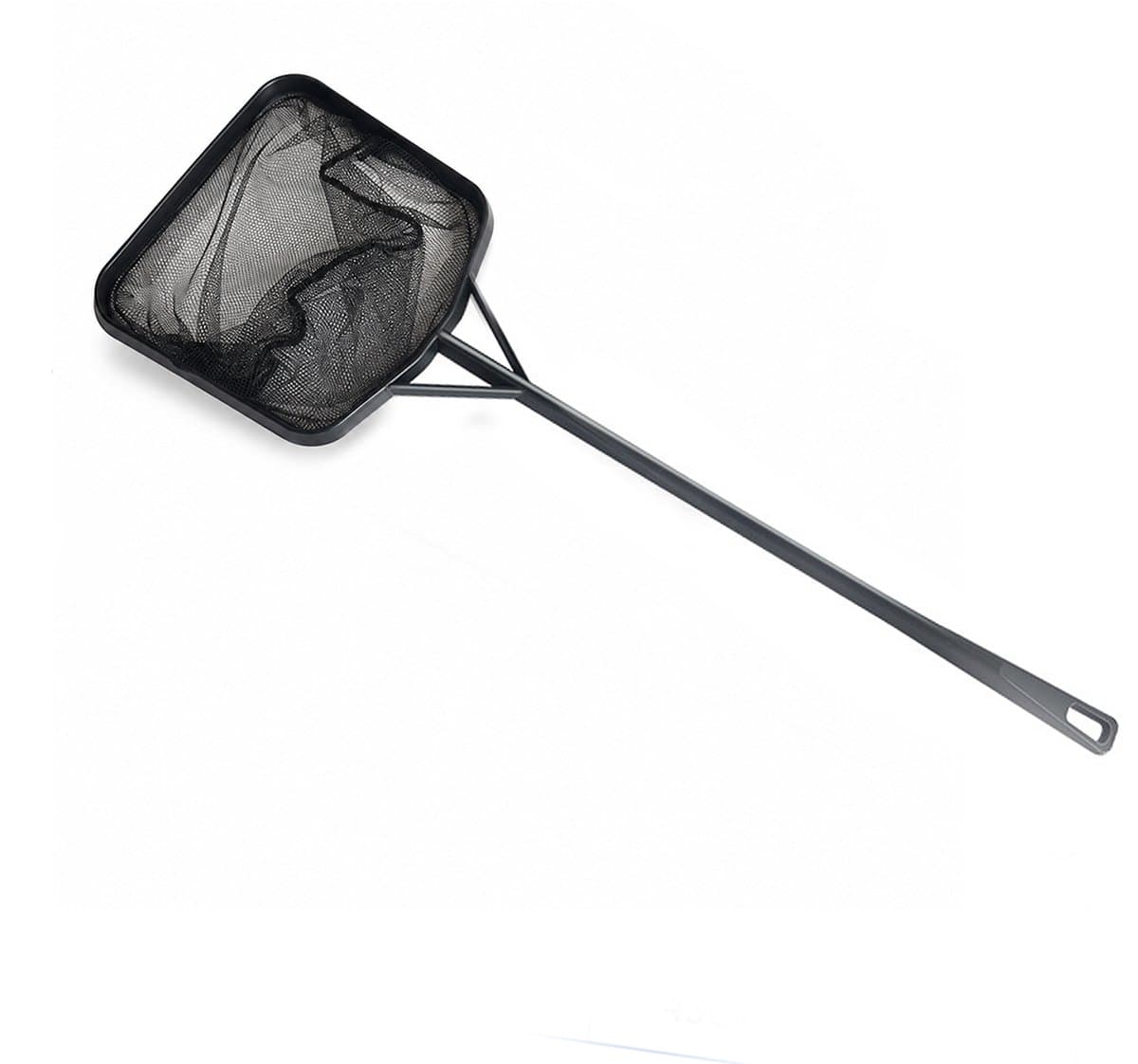 Ulisem - Zwembad Skimmer Net - Zwembad Cleaner Net - Zwembad Schepnet met Steel - Schepnet - Visnet - Schepnet voor vissen - Voor vissen en hengelen, zwembad, vijver - Voor volwassenen en Kinderen - 35x8.5cm - Zwart