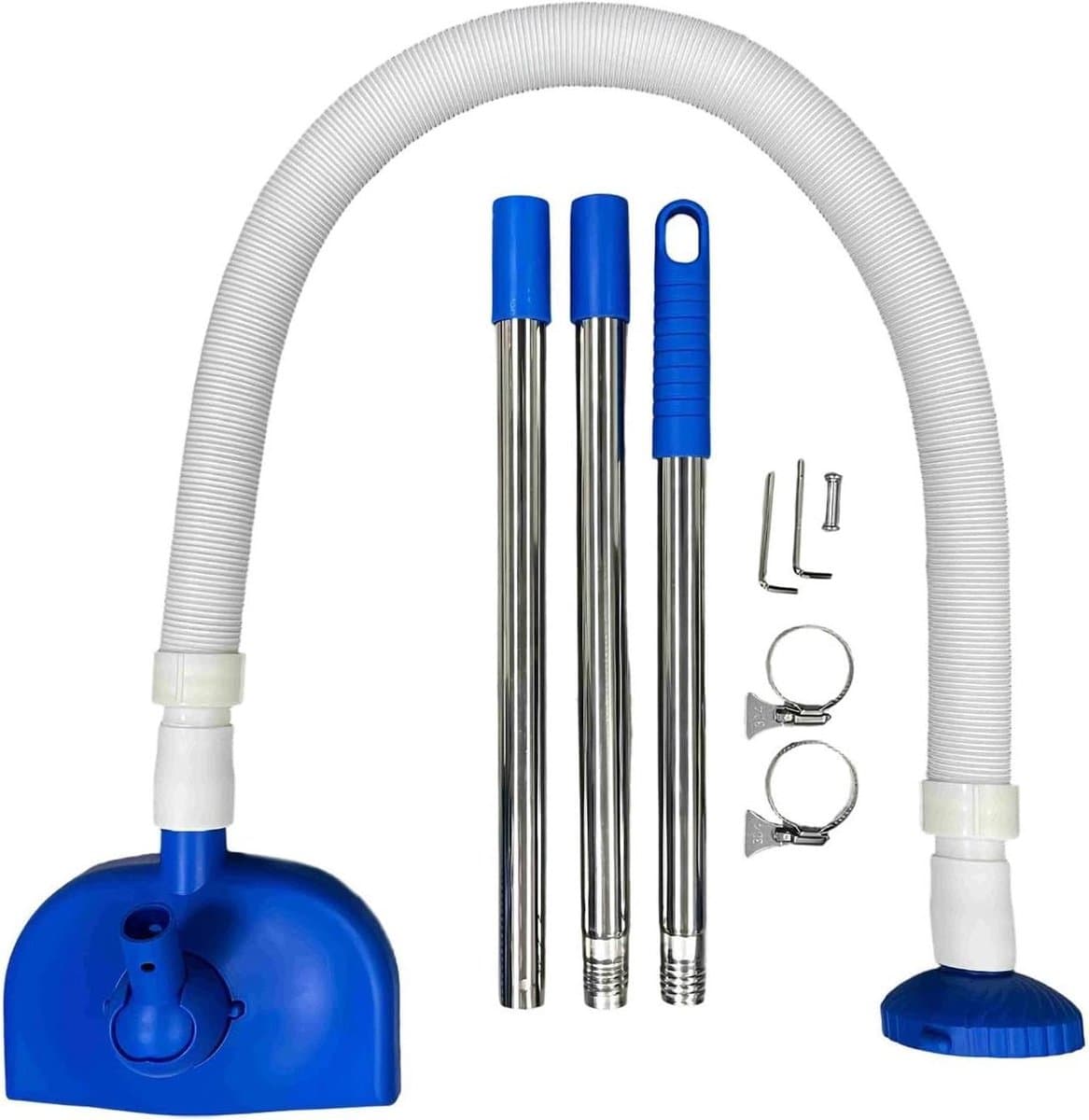 Zwembad Stofzuiger - Poolreiniger Spa - Zwembad Onderhoud - Zware Zuigkracht - 155 cm - Blauw