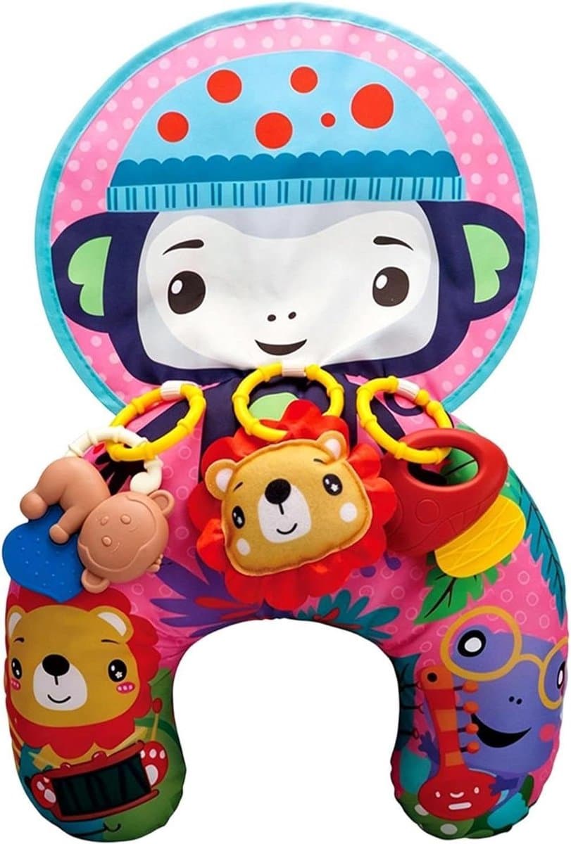 Kinder Verzorgingskussen - Ligstoel Baby - Baby Voeden - Huidvriendelijk Katoen - 31 x 25 x 7 cm - Aap