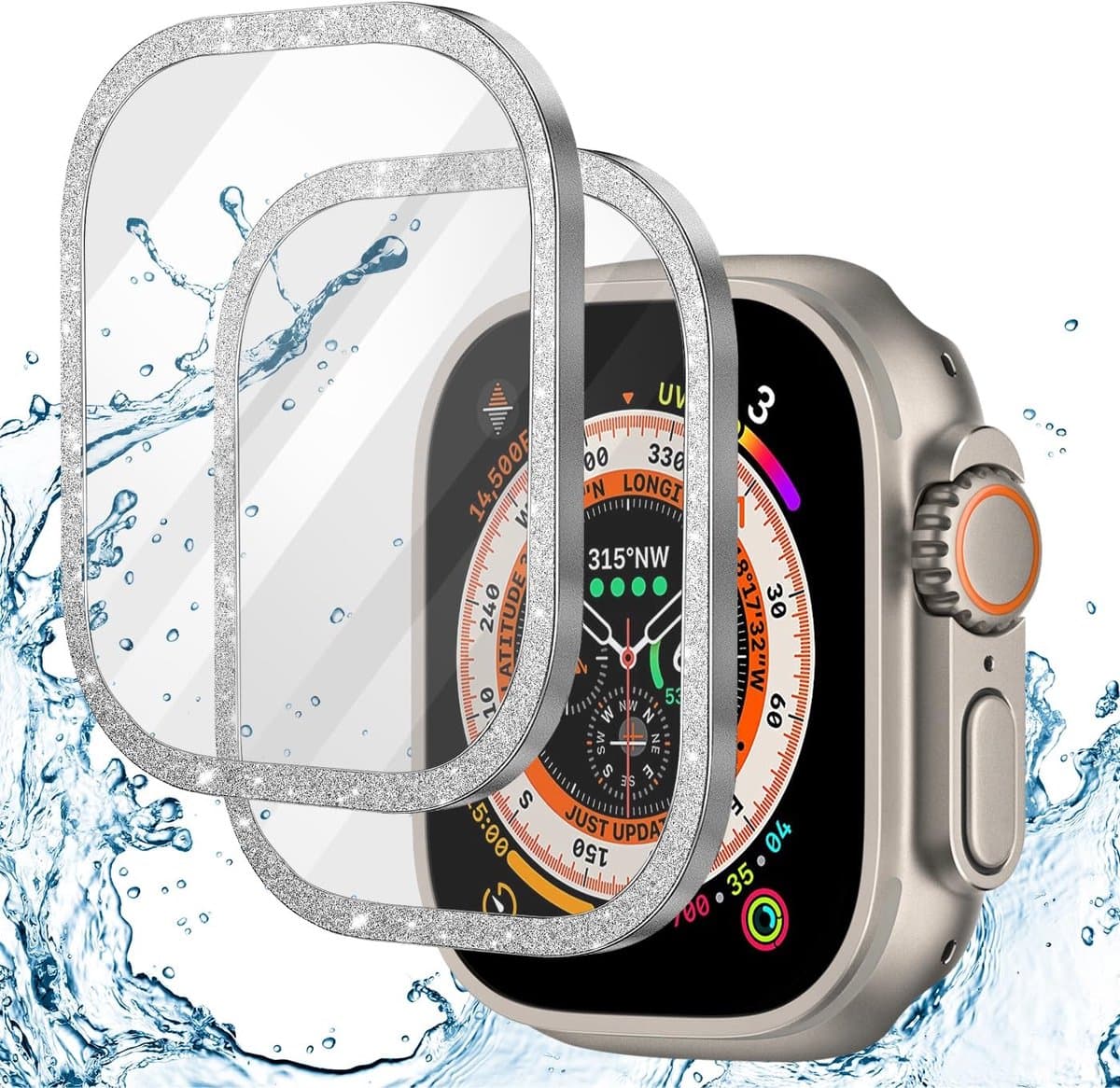 Dailygoods - Dailygoody - Schermbeschermer - Apple Watch Ultra 49mm - Krasbestendig - Bubbelvrij - Volledige Dekking - HD Glazen Bescherming - Geschikt voor Apple ..