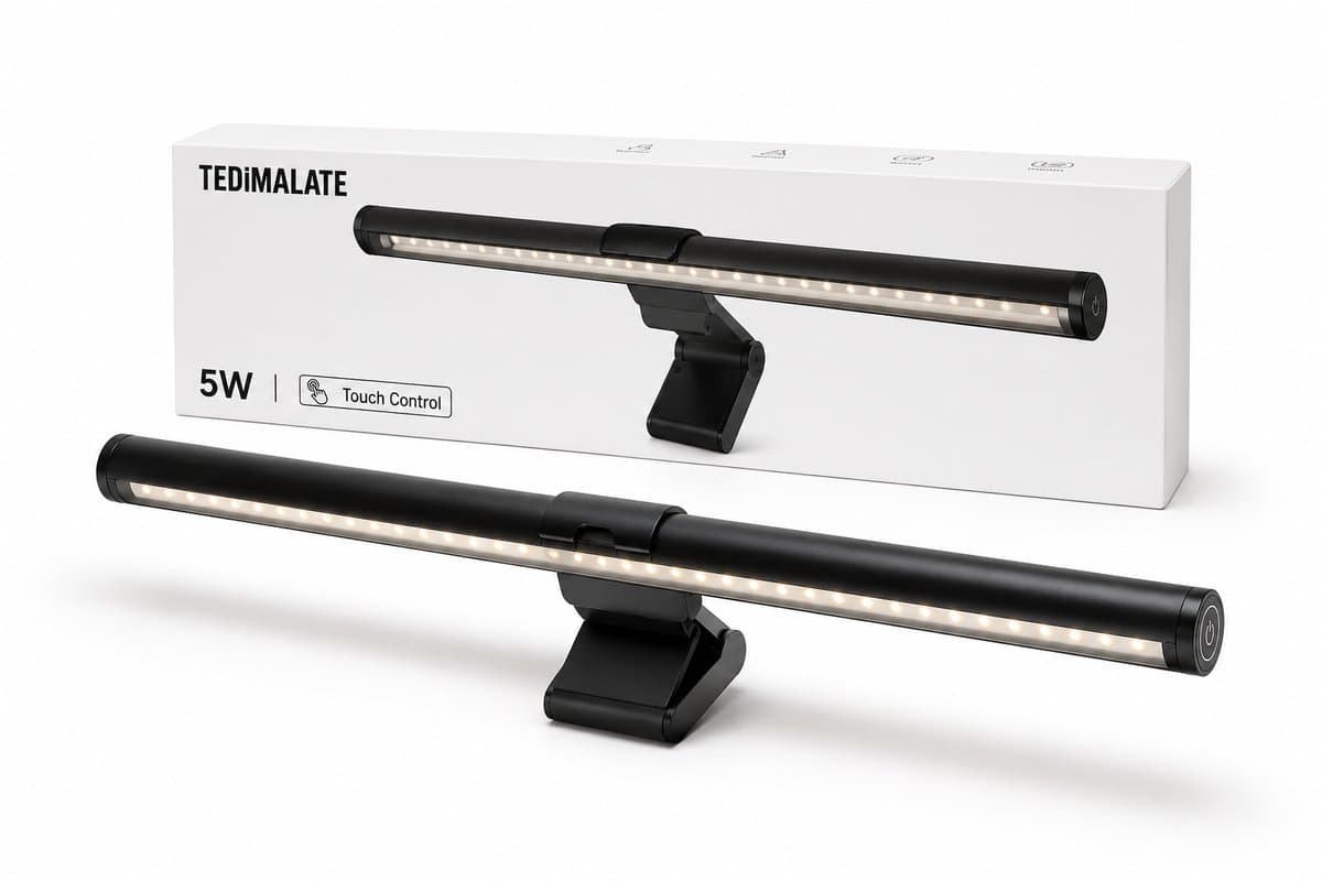 Monitor Lamp voor Scherm – Dimbare LED Monitorverlichting – USB Screenbar – Eye Care Bureau Lamp – Geen Reflectie – Voor Gaming & Thuiswerk