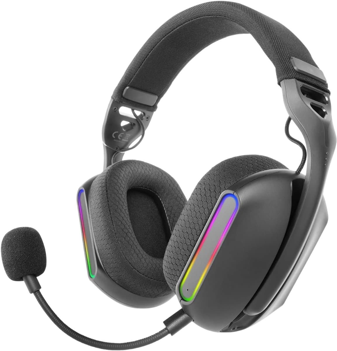 YOR® Game headset draadloos - Headset - Gaming headsets - Zwart - 8cm x 20cm x 19cm; 217 g