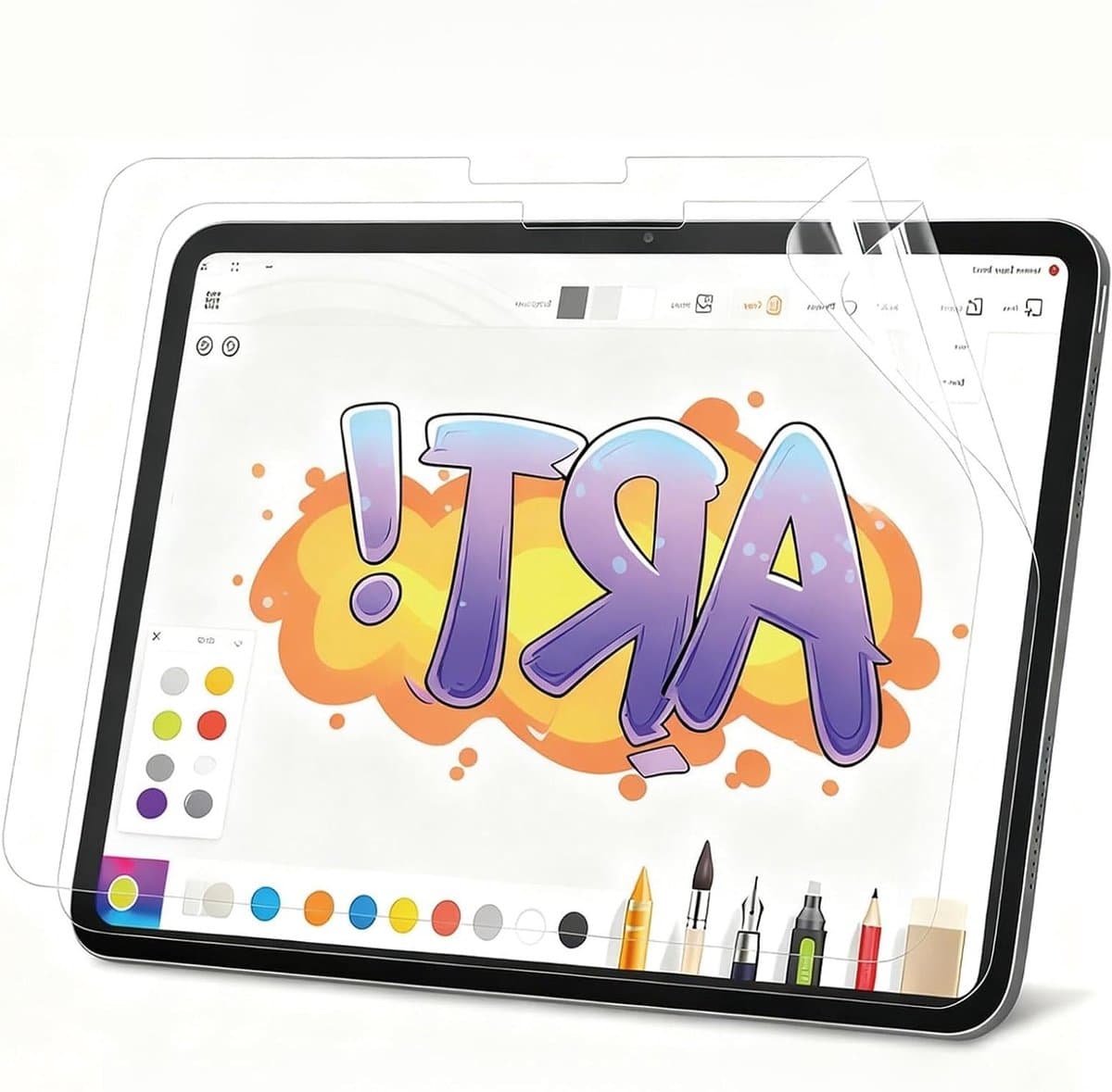 Set van 3 Matte Beschermfilms voor iPad 10 Generatie 2022 - PET Schermbeschermer voor Tekenen en Schrijven met Capacitive Pen, Papiergevoel, 10.9 Inch
