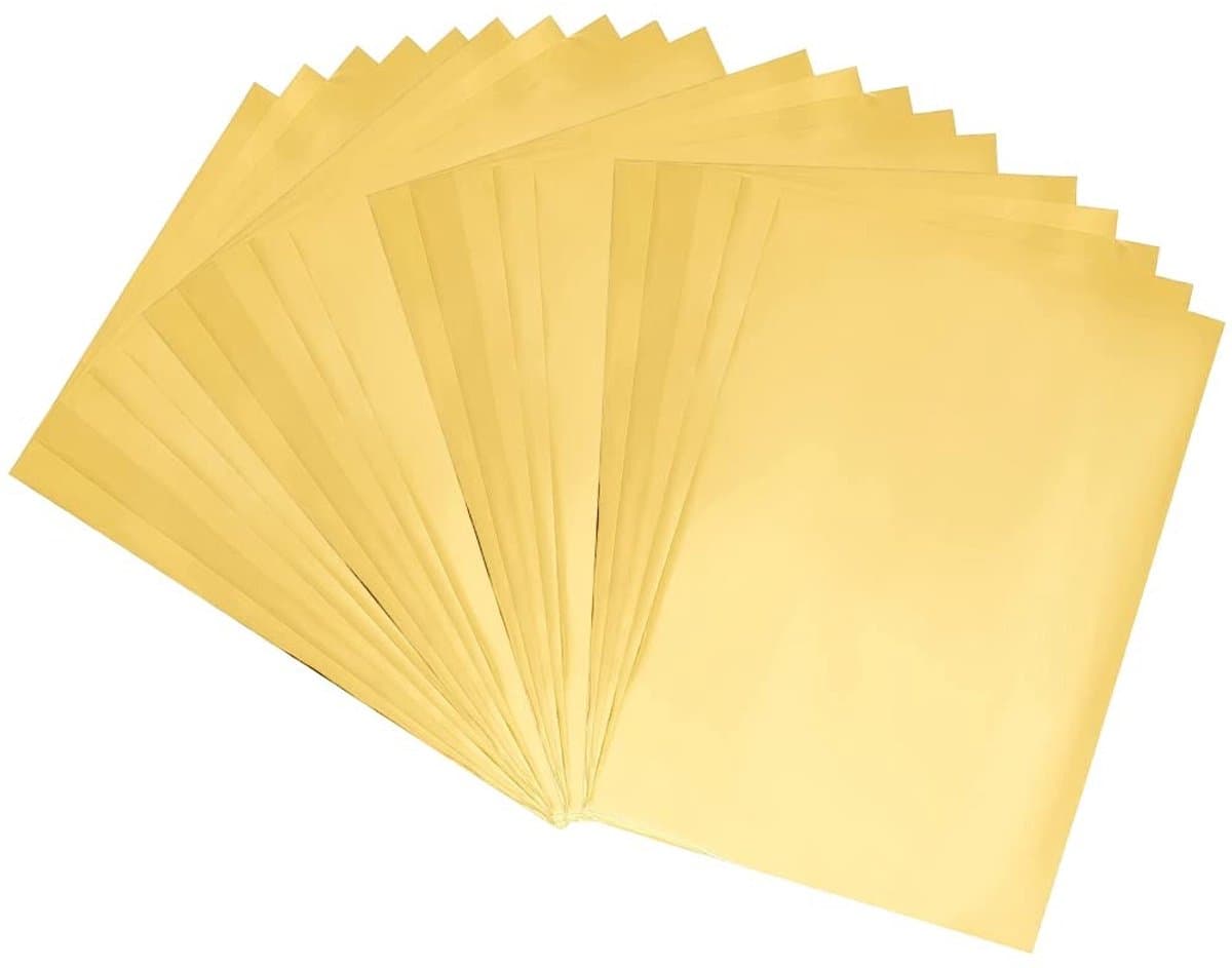 Allecto - Thermisch Transferpapier - DIY Creativiteit - Goud - Handwerk Papier - Geschikt voor Laserprinter en Lamineerapparaat