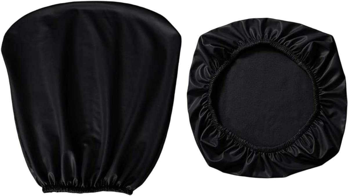 Stoelhoes - Zitting Beschermer - Bureaustoel Vernieuwen - Waterdicht PU Leer - 38-52 cm - Zwart