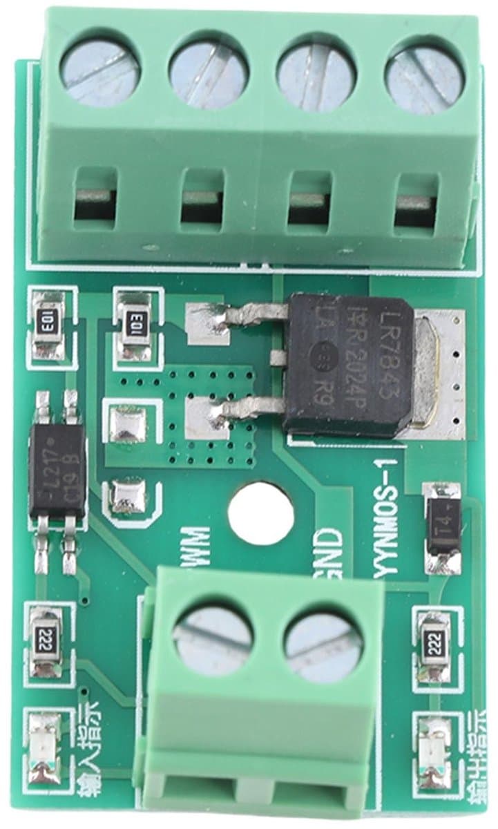 Dailygoody - Modulo Driver - PWM Sturing - Hoge Capaciteit - 3-20V Aansluitingen - 10A Stroom - Perfect voor 3D-printers - Compact Model