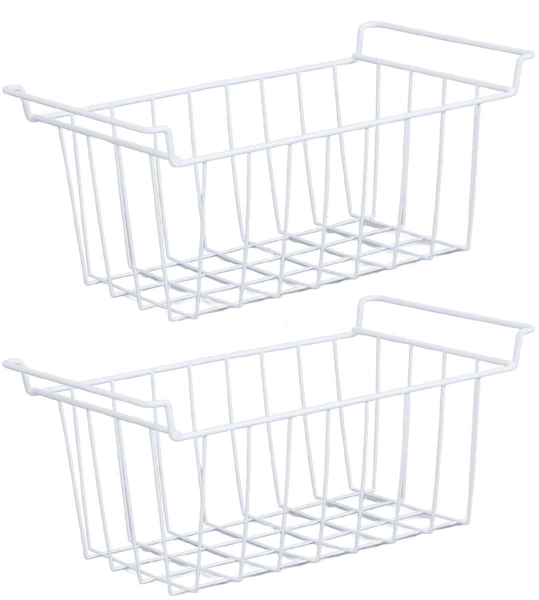 OmGoods - Dailygoody - stapelbare opbergmanden - metalen opbergers voor vriezer en koelkast - perfect voor keukenorganisatie - multifunctioneel - ruimtebesparen