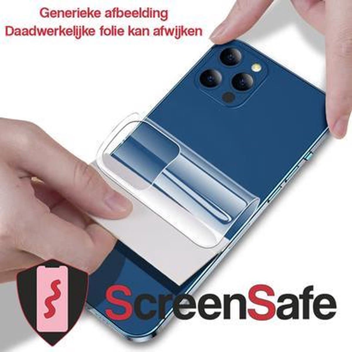screensafe high definition hydrogel screenprotector geschikt voor samsung galaxy note 8 krasvast back cover (aa)