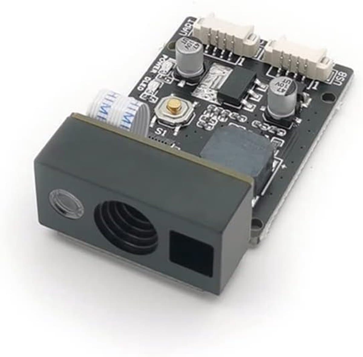 Barcode Scanner Module - QR Code Lezer - Winkel Automatisering - Dubbele Technologie - Dichtbij Lens - Zwart