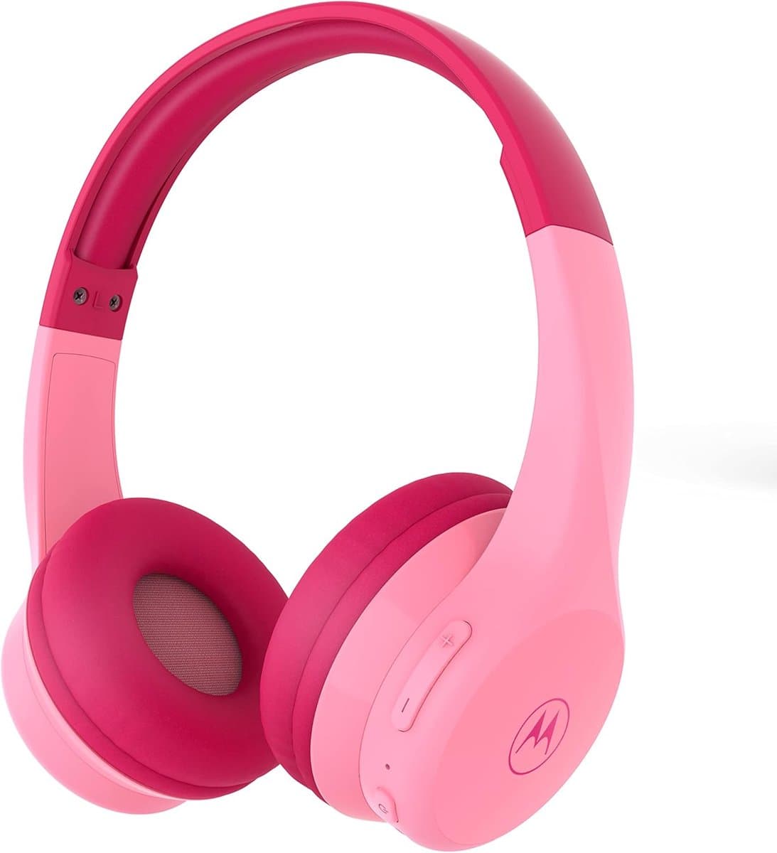 Kinderkoptelefoon Bluetooth - Draadloze Hoofdtelefoon - Veilig Muziek Luisteren - Volume Begrenzer 85dB - 15 Uur Speeltijd - Roze