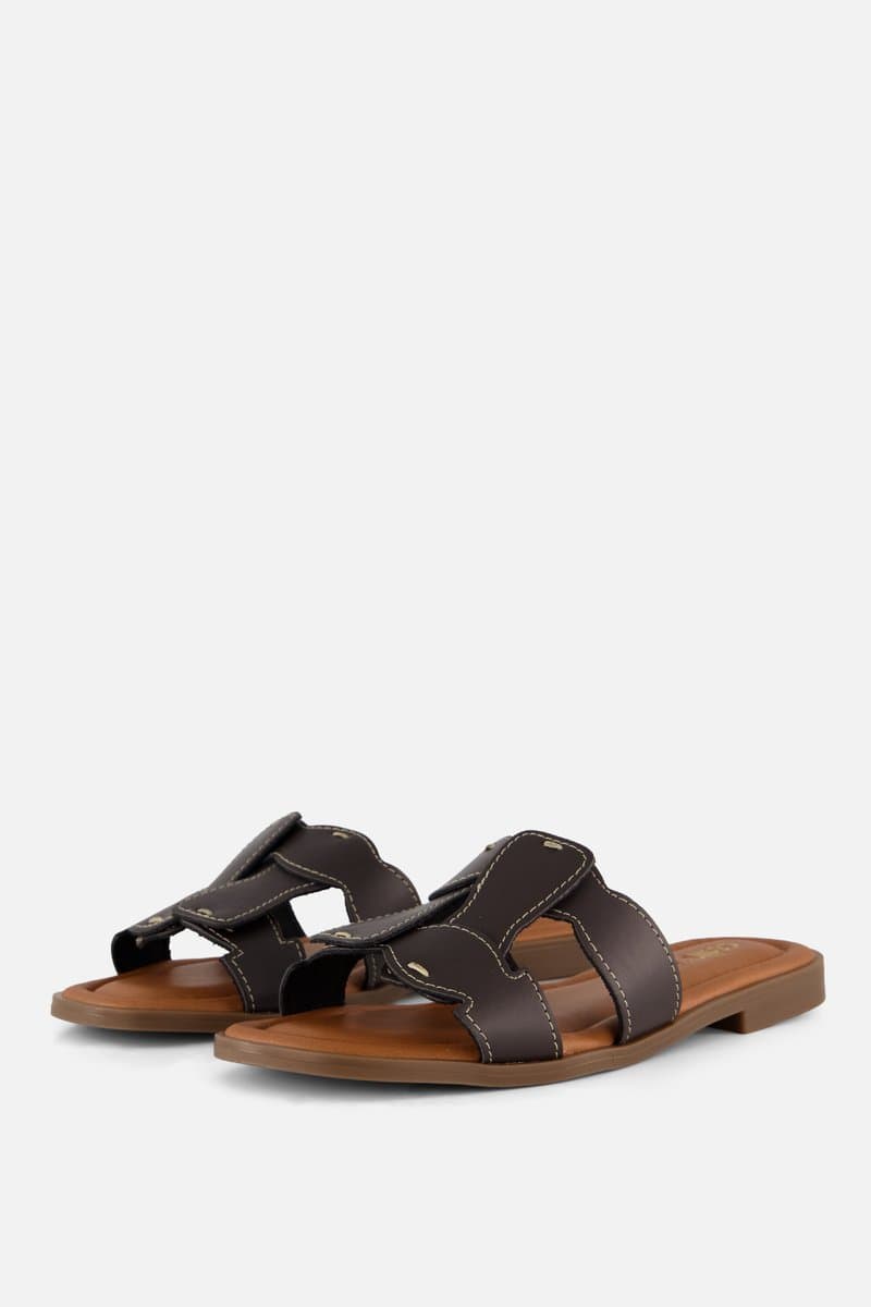 Cellini Slippers bruin Leer - Maat 39