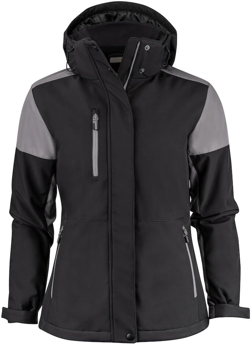 Printer PRIME PADDED SOFTSHELL PRIME LADY 2261072 - zwart/staalgrijs - XL