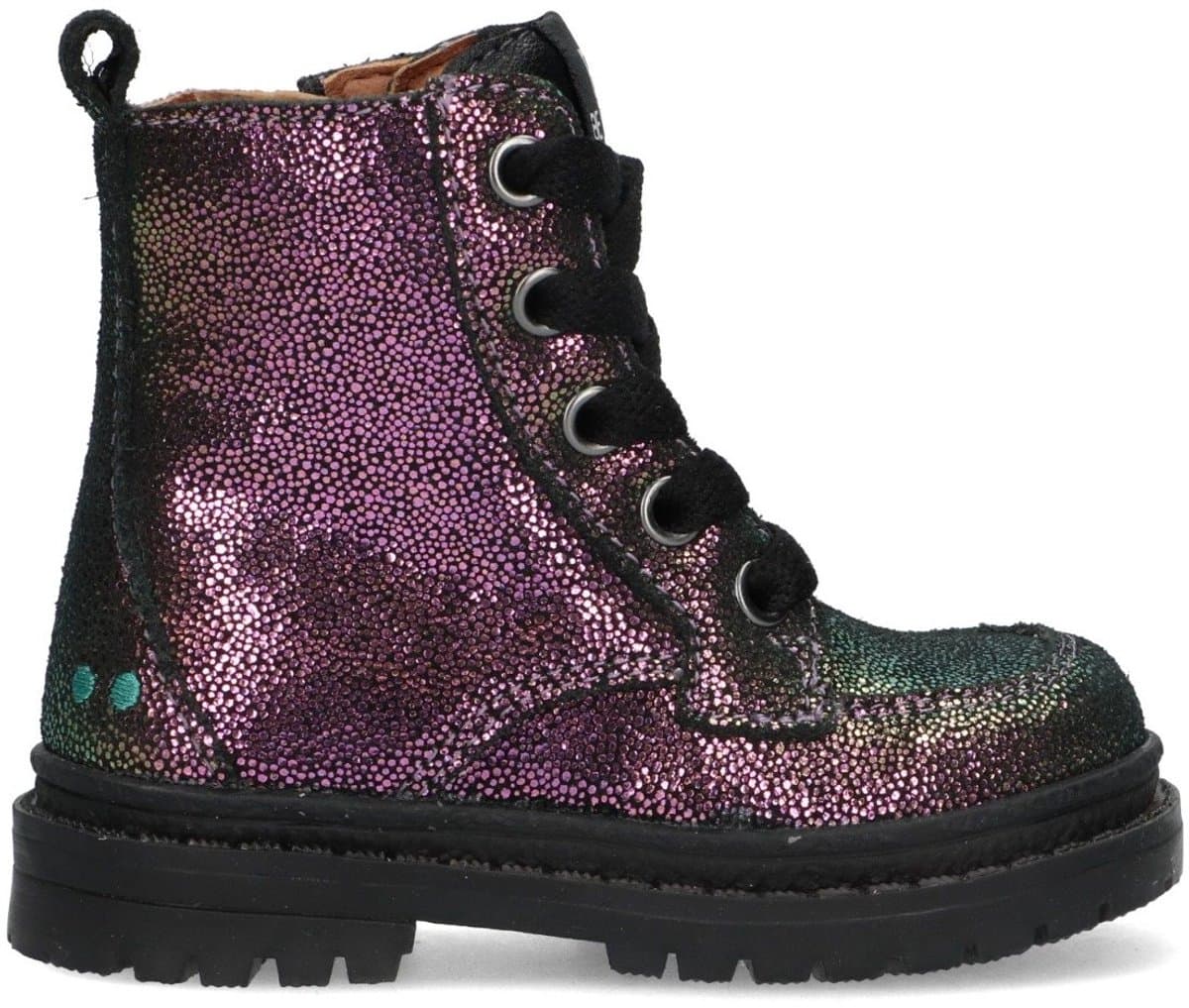BunniesJR 225703-996 Meisjes Biker Boots - Multicolor - Leer - Ritssluiting