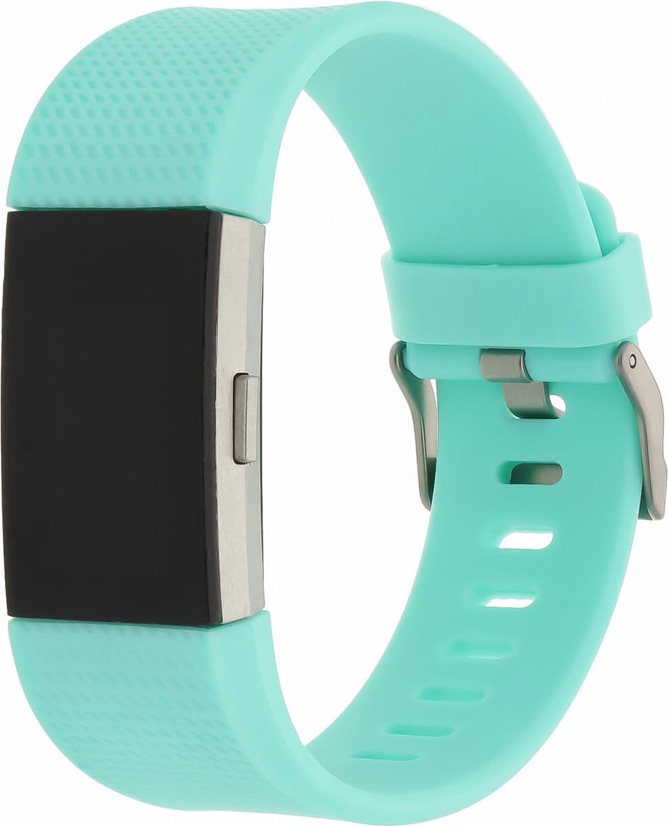 *** Horlogeband Geschikt voor Fitbit Charge 2 M/L - Gespsluiting - Siliconen Bandje - van Heble® ***
