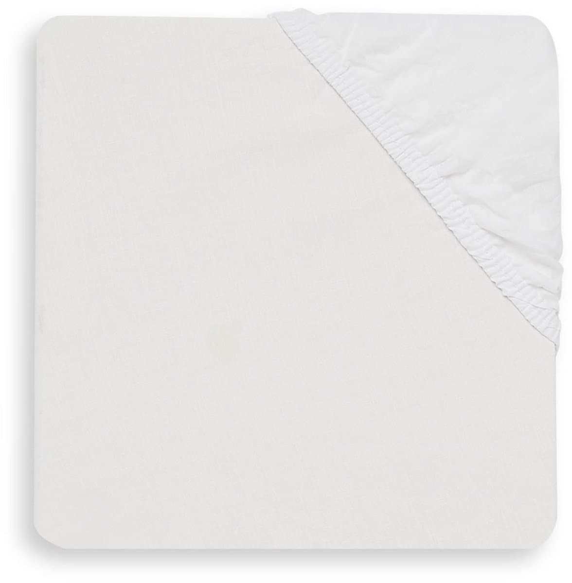 Jollein Baby Hoeslaken Ledikant Katoen 60x120cm - Wit
